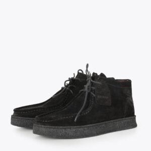 Black moccasins.