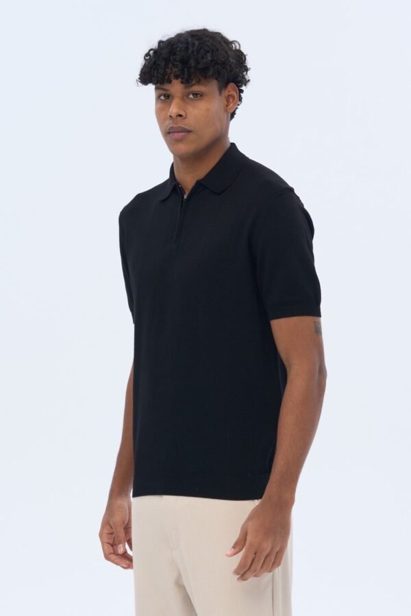 knitted polo shirt - Image 3