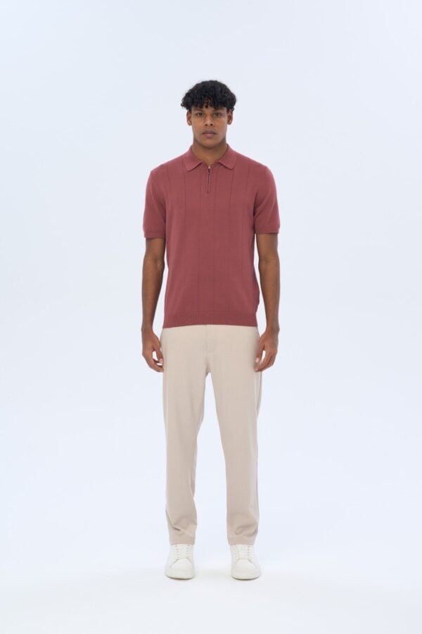 knitted polo shirt