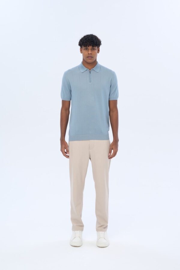knitted polo shirt