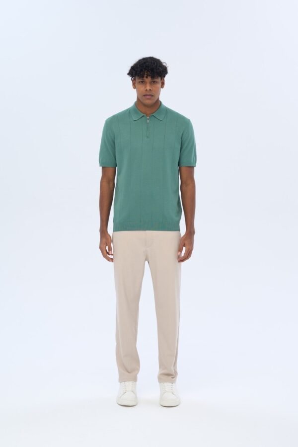 knitted polo shirt