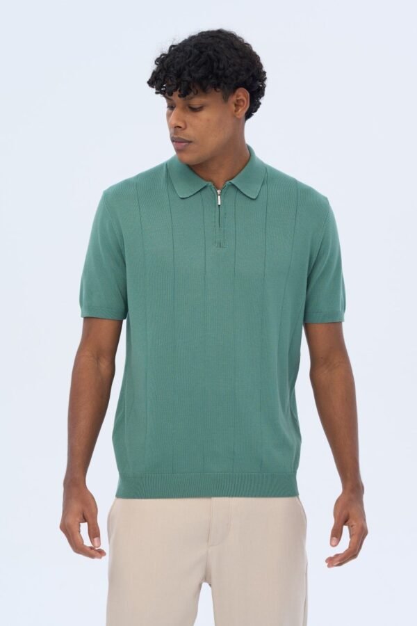 knitted polo shirt - Image 3