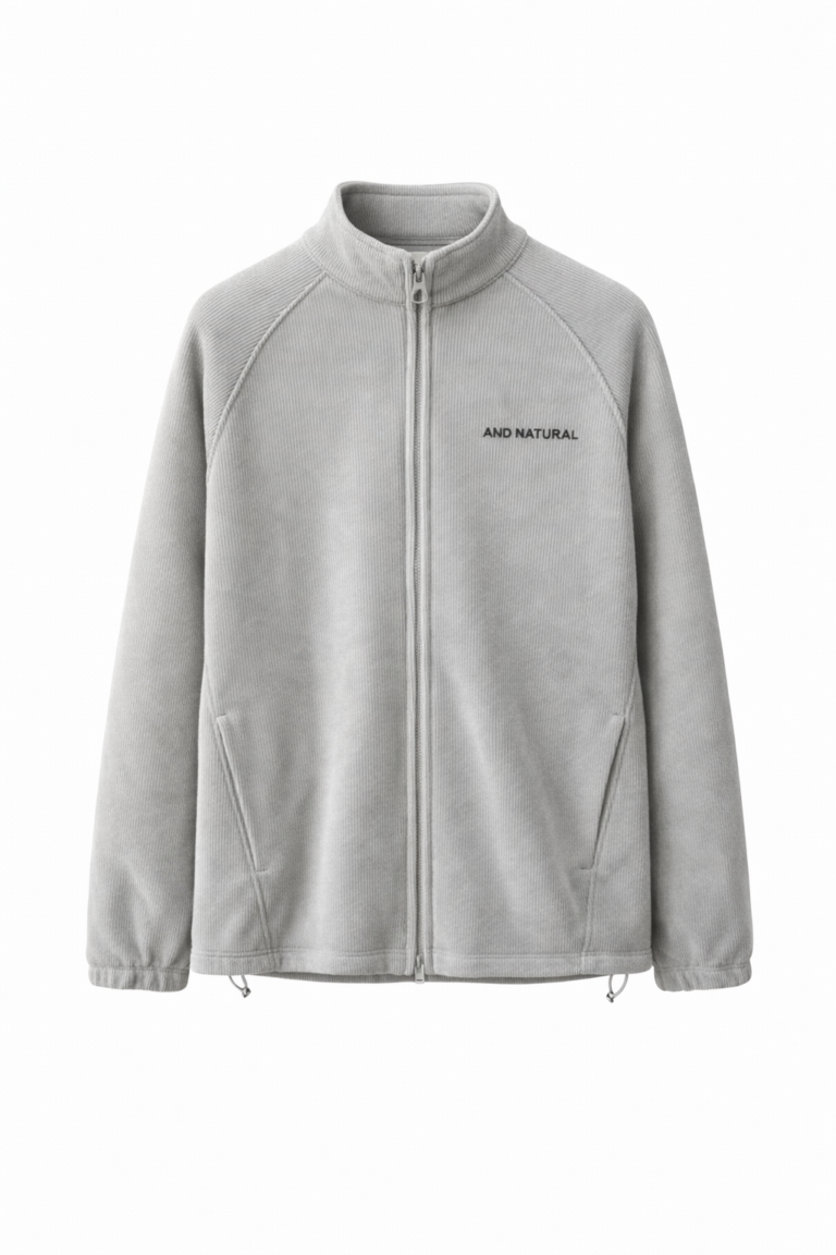 Ribbed Zip-Up Jacket