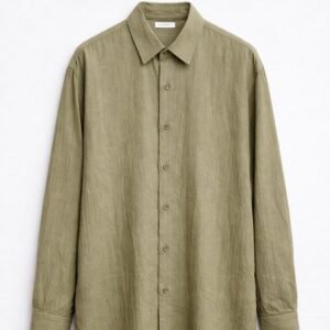 Olive Textured Shirt – Modern Classic Fit